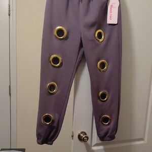 Dark Brown Bottoms with Gold Accents